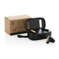 AURICOLARI TWS IN PLASTICA RICICLATA RCS E BAMBU